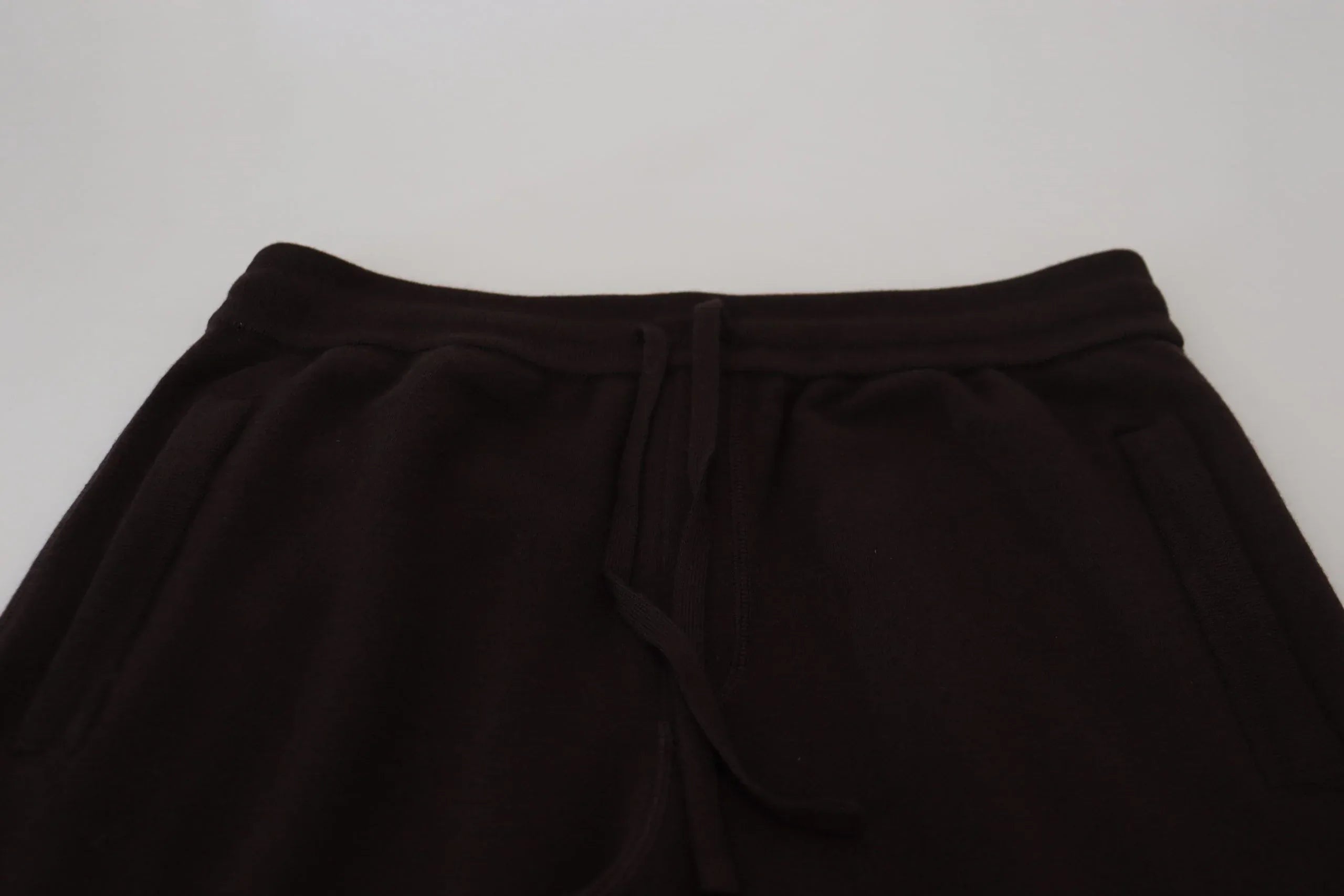 Dolce & Gabbana Brown Cashmere Trousers Bottoms Drawstring Pants - Zeiniez