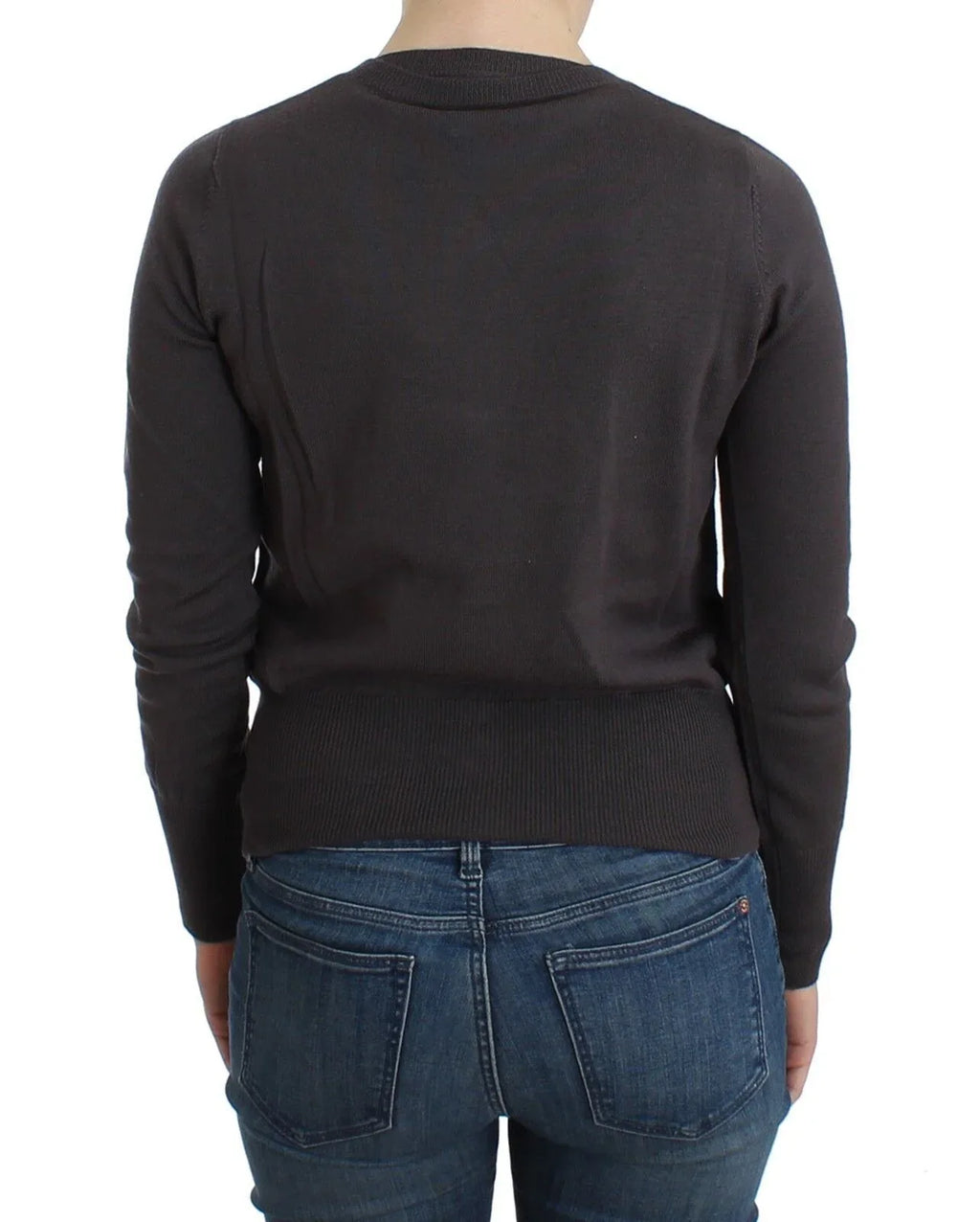 John Galliano Purple Wool Sequined Cardigan Knit Sweater - Zeiniez