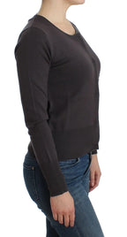 John Galliano Purple Wool Sequined Cardigan Knit Sweater - Zeiniez