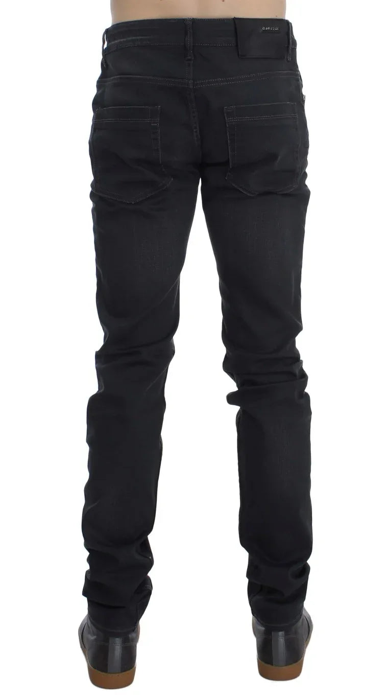 Acht Gray Cotton Stretch Slim Fit Jeans - Zeiniez