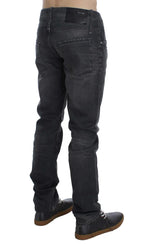 Acht Gray Cotton Regular Low Fit Jeans - Zeiniez