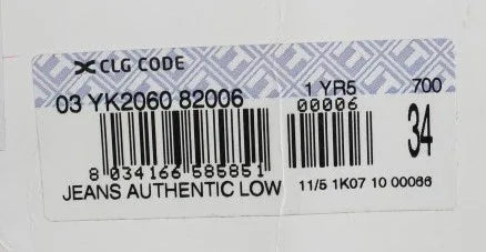 Acht Blue Wash Straight Fit Low Waist Jeans - Zeiniez