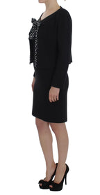 BENCIVENGA Black Stretch Sheath Dress & Sweater Set - Zeiniez
