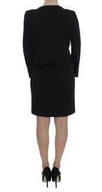 BENCIVENGA Black Stretch Sheath Dress & Sweater Set - Zeiniez