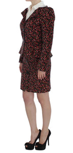 BENCIVENGA Black Multicolor Floral Suit - Zeiniez