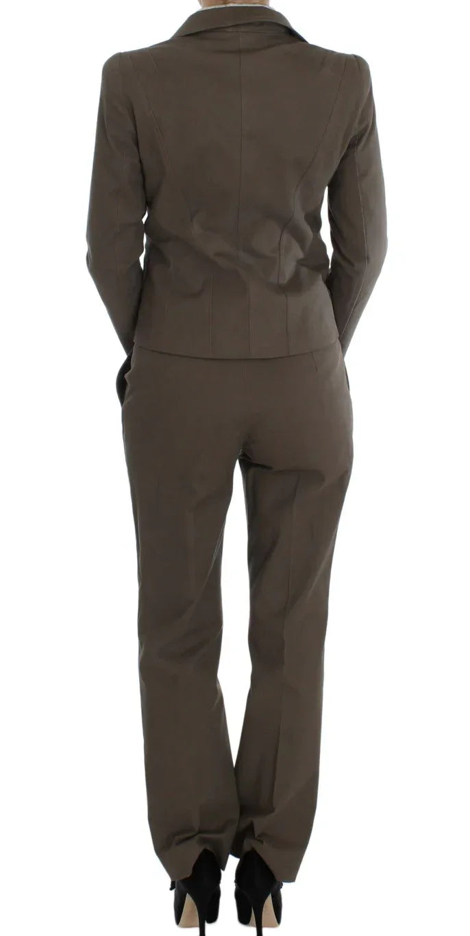 BENCIVENGA Beige Wool Cotton Suit - Zeiniez