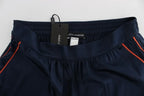 Dolce & Gabbana Blue Silk Stretch Sleepwear Shorts - Zeiniez