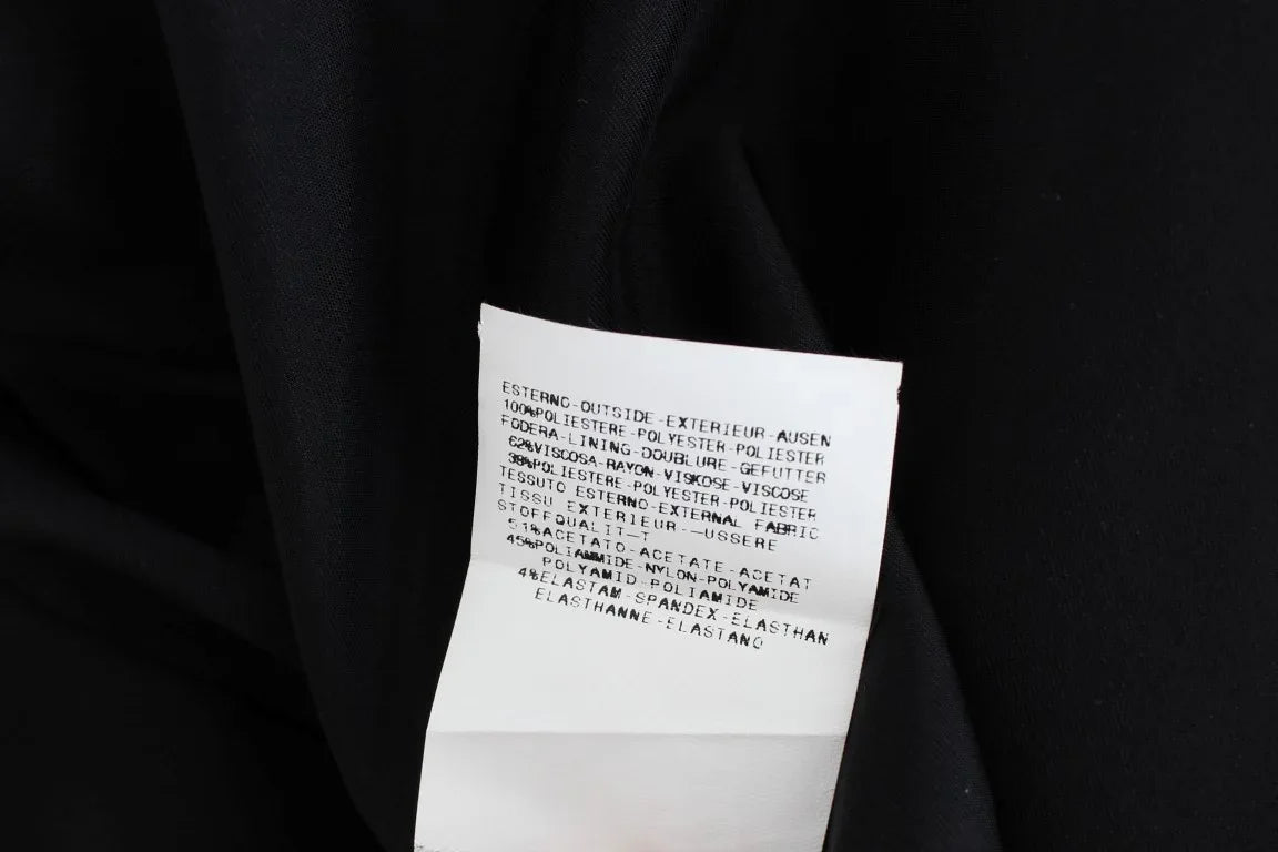 Exte Black Blue Two Piece Suit Skirt & Blazer - Zeiniez