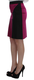 Exte Black Pink Two Piece Suit Skirt & Blazer - Zeiniez