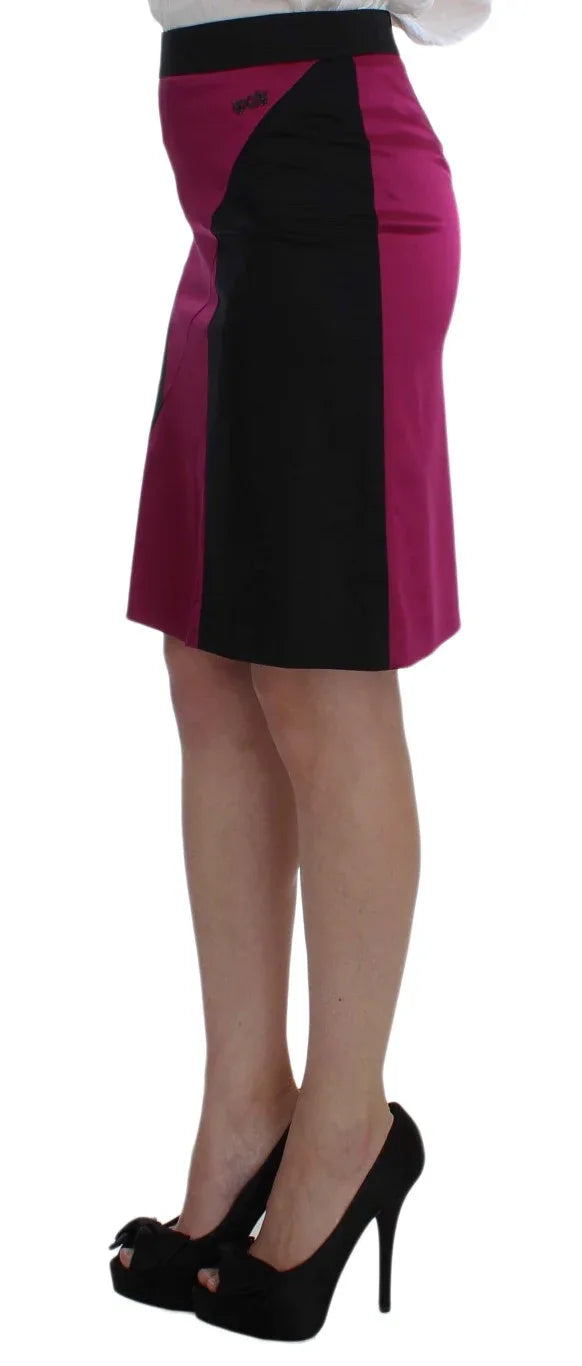Exte Black Pink Two Piece Suit Skirt & Blazer - Zeiniez