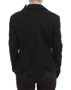 Exte Black Stretch Single Breasted Blazer Jacket - Zeiniez
