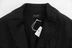 Exte Black Stretch Single Breasted Blazer Jacket - Zeiniez