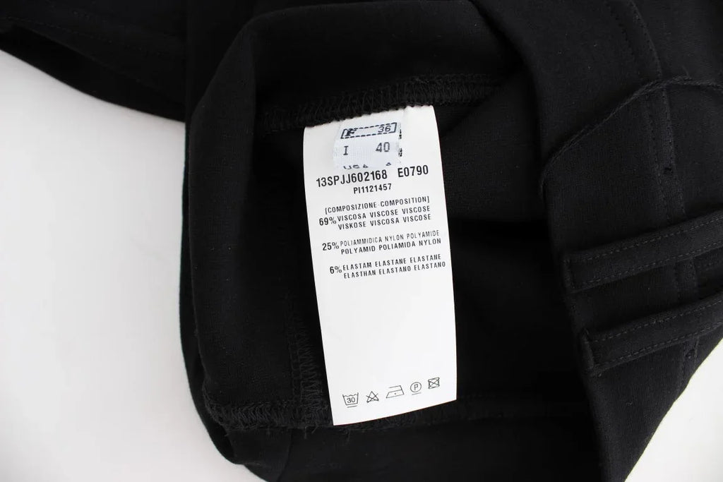 PLEIN SUD Black Straight Pencil Skirt - Zeiniez