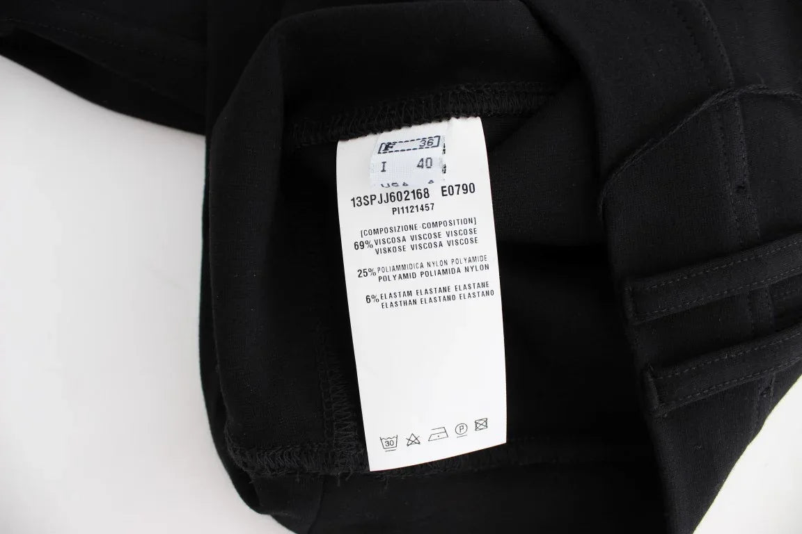 PLEIN SUD Black Straight Pencil Skirt - Zeiniez