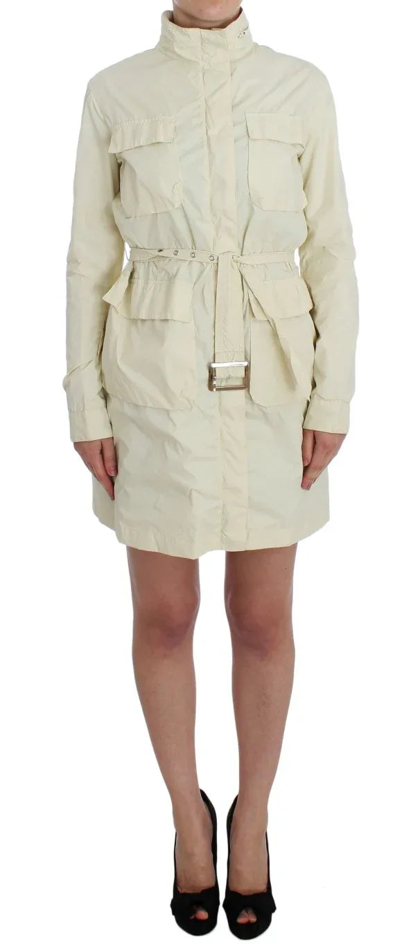 P.A.R.O.S.H. Beige Weather Proof Trench Jacket Coat - Zeiniez