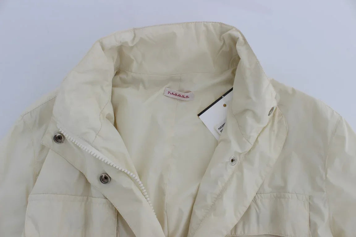 P.A.R.O.S.H. Beige Weather Proof Trench Jacket Coat - Zeiniez