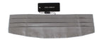 Dolce & Gabbana Silver Wide Belt Silk Cummerbund Dolce & Gabbana
