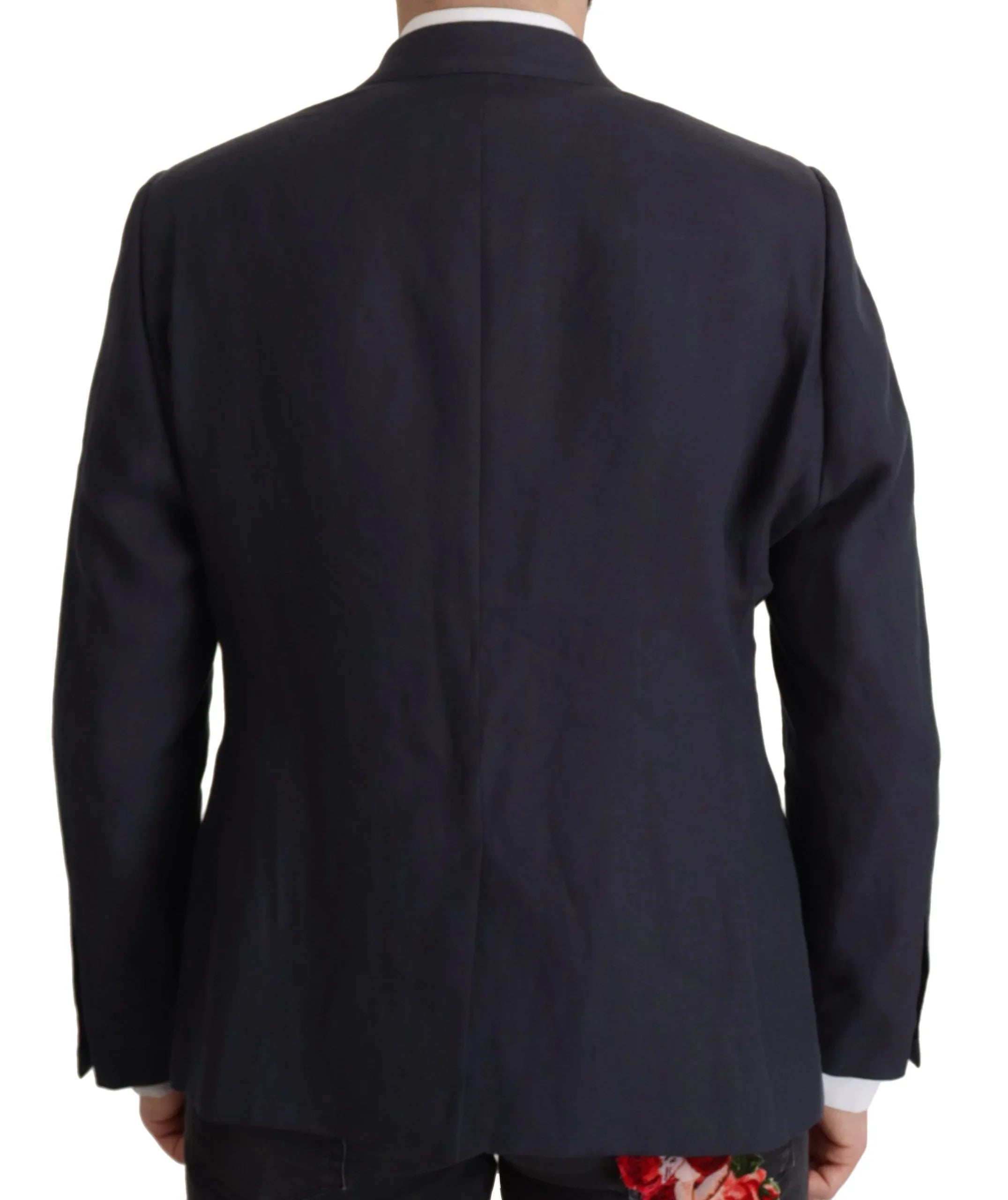 Dolce & Gabbana Dark Blue ALTA SARTORIA Jacket Coat Blazer - Zeiniez