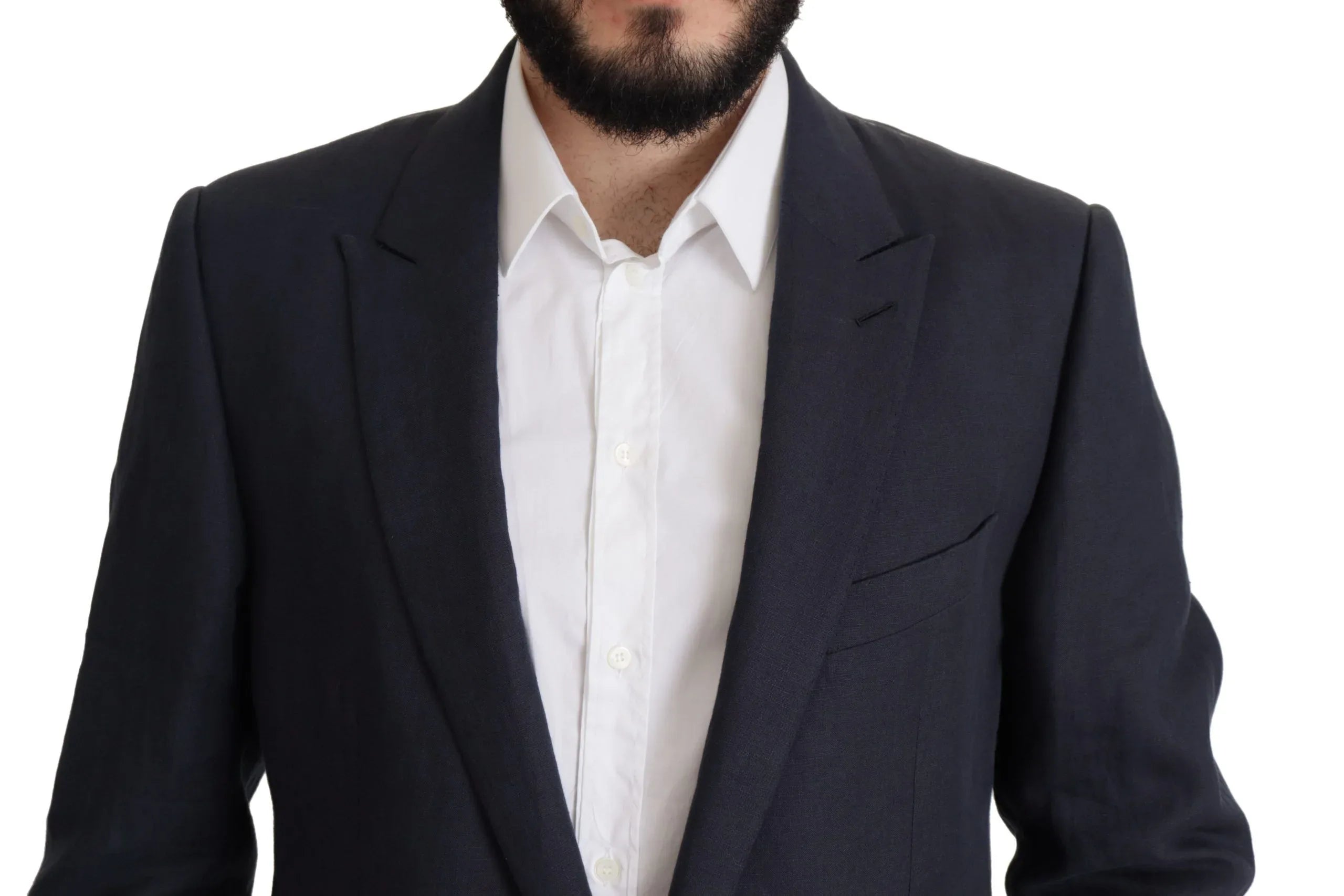 Dolce & Gabbana Dark Blue ALTA SARTORIA Jacket Coat Blazer - Zeiniez