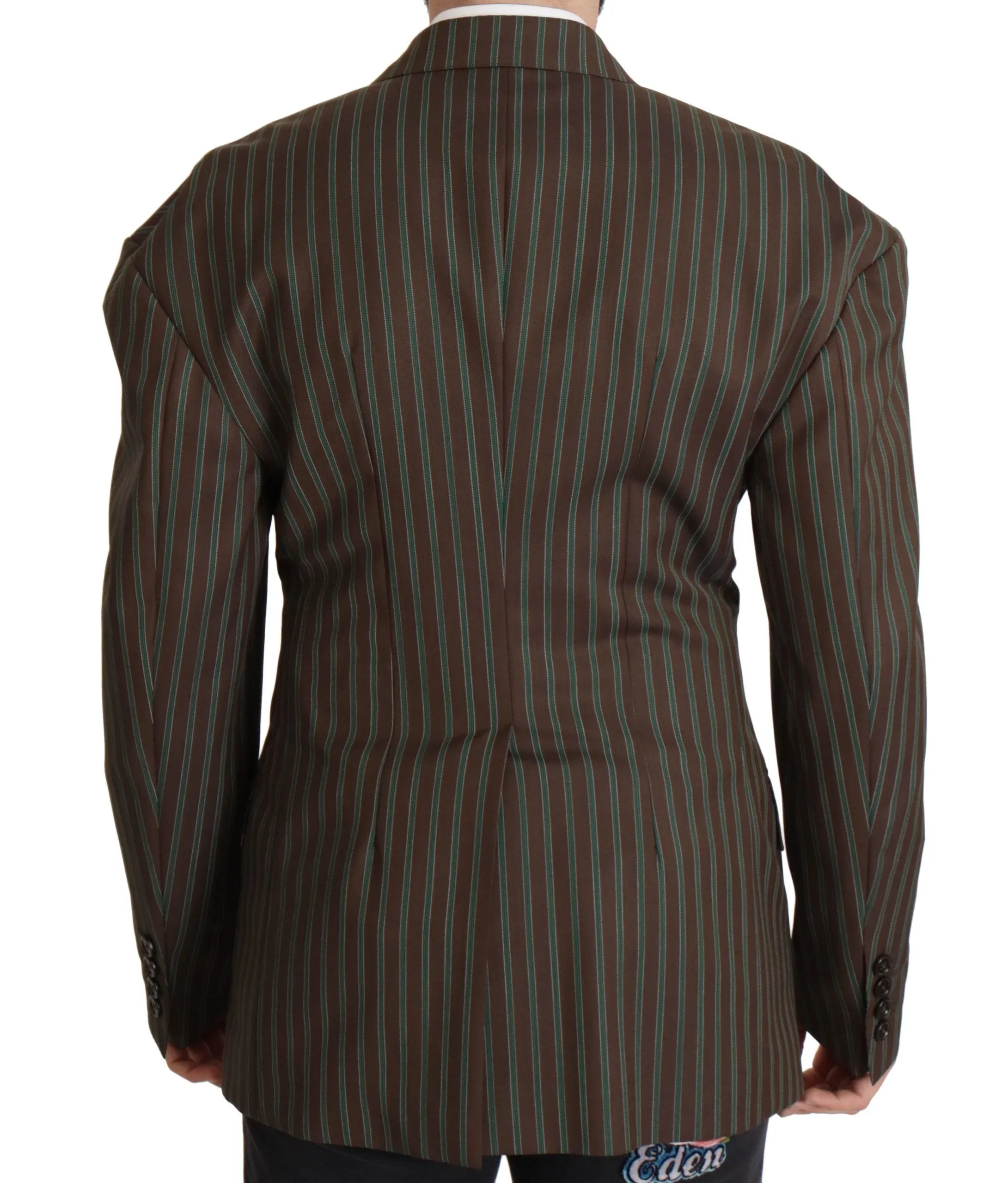 Dolce & Gabbana Multicolor Stripes Double Breasted Blazer - Zeiniez