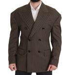 Dolce & Gabbana Multicolor Stripes Double Breasted Blazer - Zeiniez