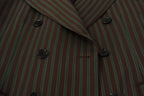 Dolce & Gabbana Multicolor Stripes Double Breasted Blazer - Zeiniez