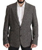 Dolce & Gabbana Gray Cotton Single Breasted Fantasy Blazer - Zeiniez