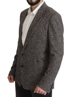 Dolce & Gabbana Gray Cotton Single Breasted Fantasy Blazer - Zeiniez