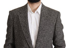 Dolce & Gabbana Gray Cotton Single Breasted Fantasy Blazer - Zeiniez