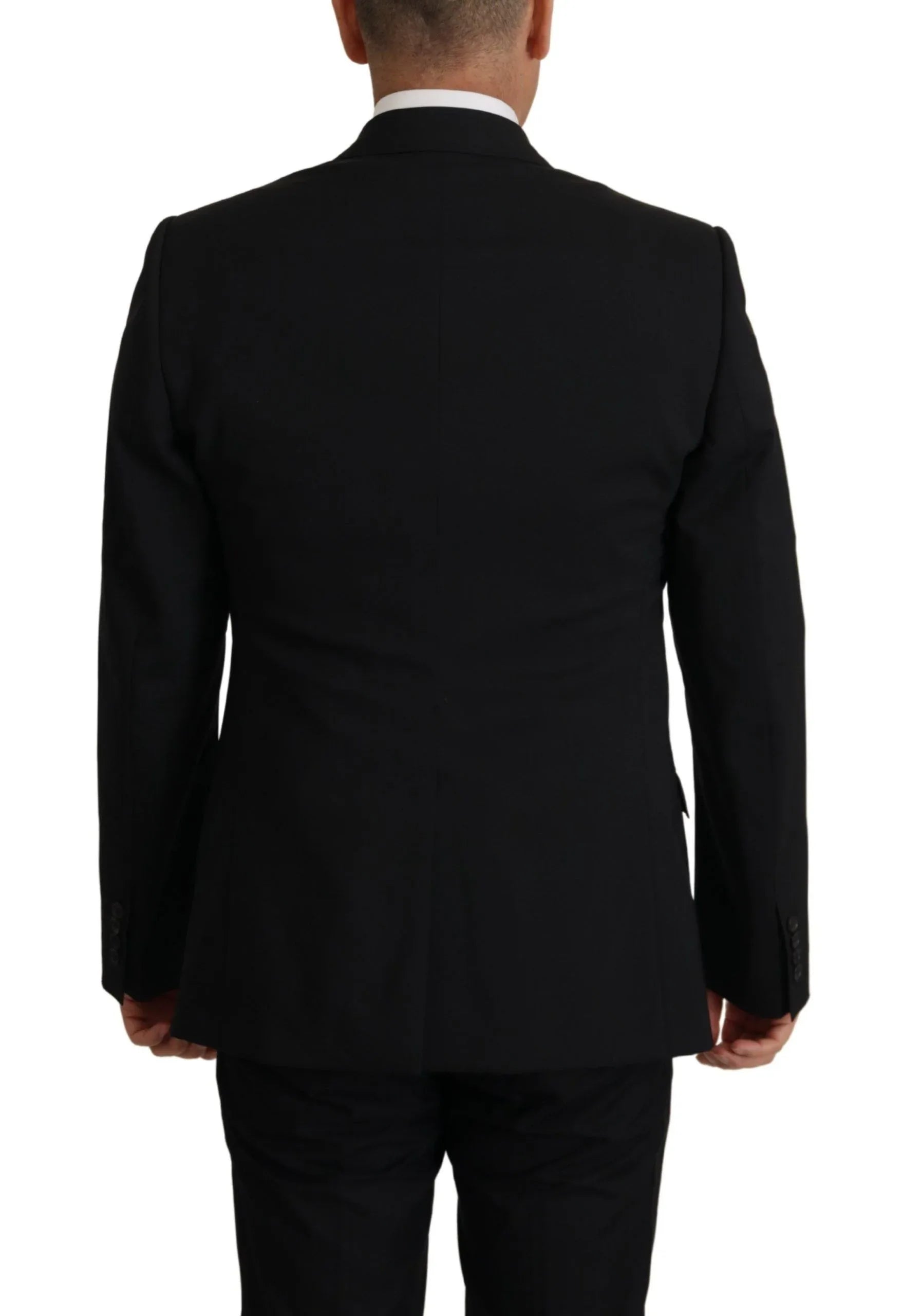 Dolce & Gabbana Black Jacket Vest 2 Piece MARTINI Blazer - Zeiniez