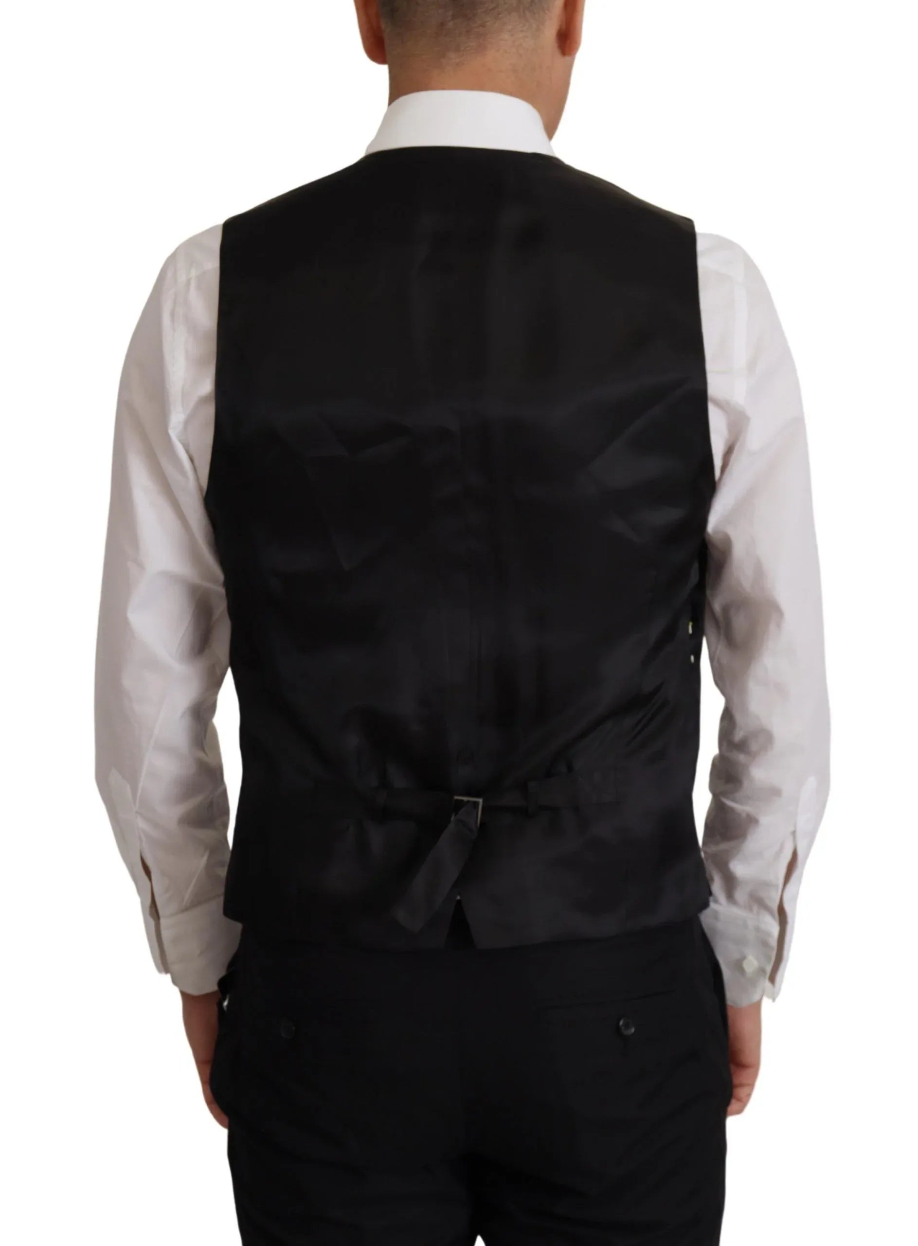 Dolce & Gabbana Black Jacket Vest 2 Piece MARTINI Blazer - Zeiniez