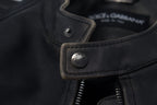 Dolce & Gabbana Black Leather Zipper Biker Coat Jacket