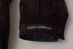 Dolce & Gabbana Bordeaux Nylon Collared Men Coat Jacket - Zeiniez