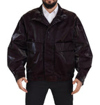 Dolce & Gabbana Bordeaux Nylon Collared Men Coat Jacket - Zeiniez