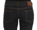 Cavalli Blue Cotton Straight Fit Stretch Jeans - Zeiniez