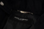 Dolce & Gabbana Black Nylon Hooded Parka Coat Winter Jacket - Zeiniez