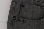Costume National Gray Cotton Blend Slim Fit Jeans - Zeiniez