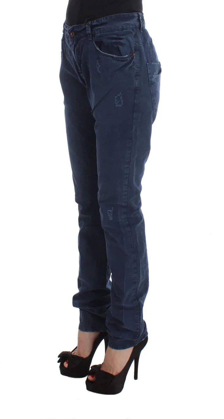 Costume National Blue Cotton Blend Denim Jeans - Zeiniez