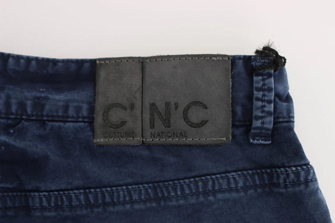 Costume National Blue Cotton Blend Denim Jeans - Zeiniez