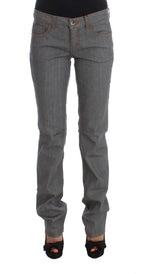 Costume National Gray Cotton Regular Fit Denim Jeans - Zeiniez