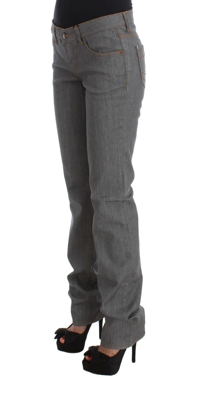 Costume National Gray Cotton Regular Fit Denim Jeans - Zeiniez