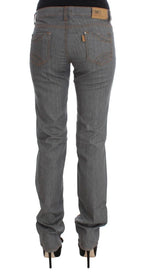 Costume National Gray Cotton Regular Fit Denim Jeans - Zeiniez