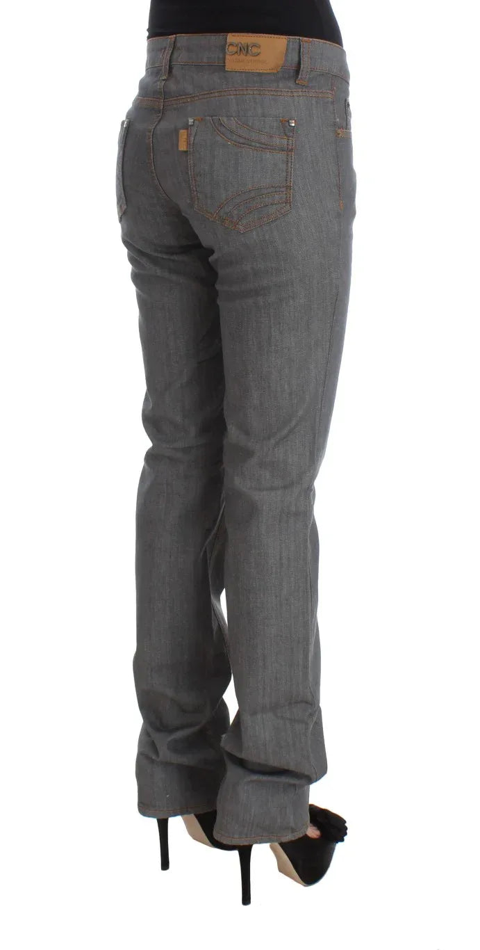 Costume National Gray Cotton Regular Fit Denim Jeans - Zeiniez