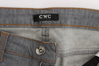 Costume National Gray Cotton Regular Fit Denim Jeans - Zeiniez