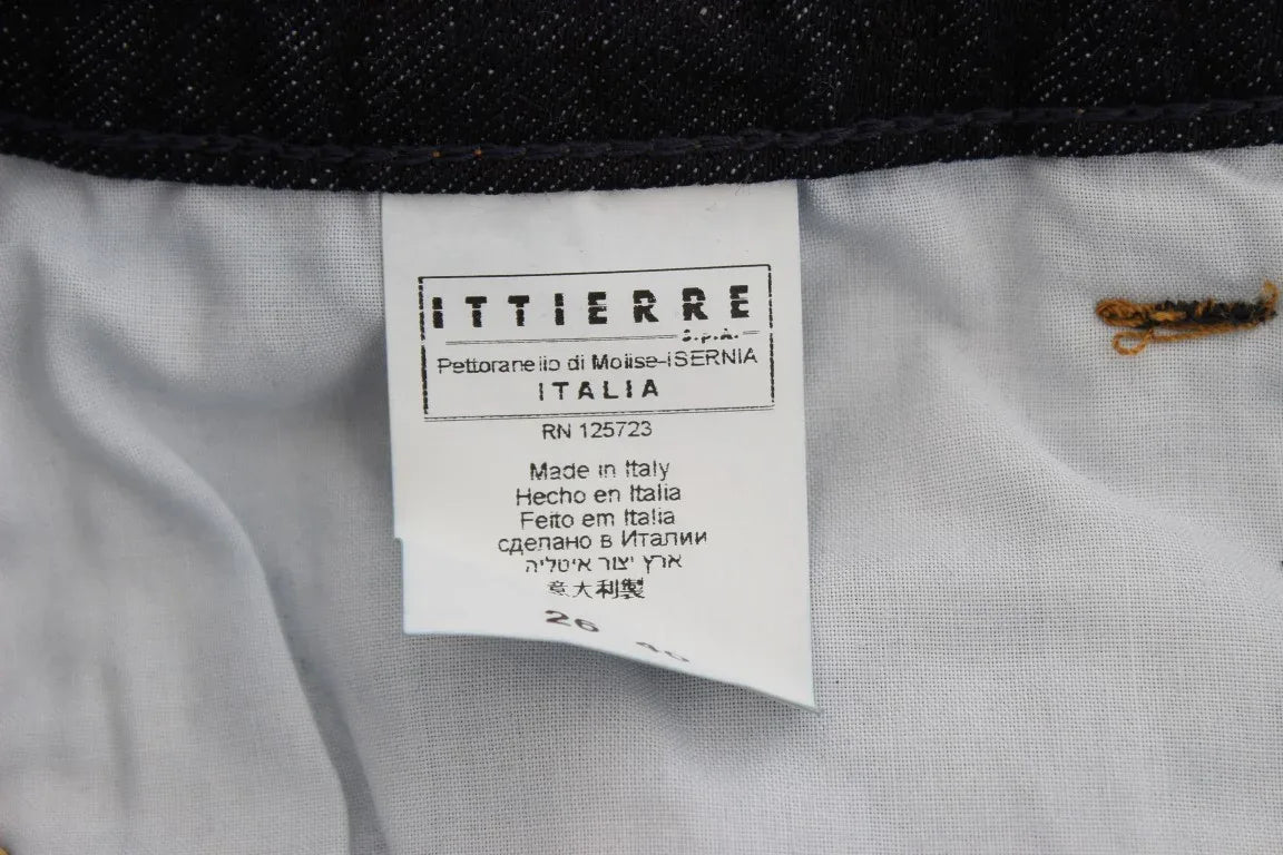 Costume National Blue Cotton Slim Fit Bootcut Jeans - Zeiniez