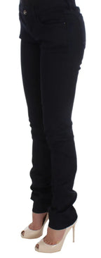 Costume National Blue Cotton Blend Slim Fit Jeans - Zeiniez