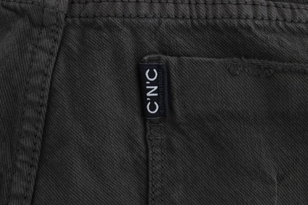 Costume National Green Cotton Blend Slim Fit Jeans - Zeiniez