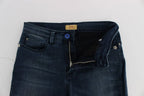 Costume National Blue Cotton Blend Slim Fit Jeans - Zeiniez