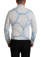 Dolce & Gabbana White Cotton Logo Embroidery Denim Jacket - Zeiniez