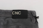 Costume National Gray Cotton Super Slim Corduroys Jeans - Zeiniez